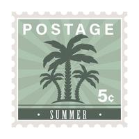 Sommer Briefmarke vektor