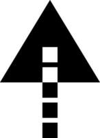 Pfeil Mauszeiger mit Rechteck Punkte eben Symbol. vektor