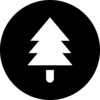 xmas träd glyf ikon eller symbol. vektor