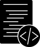 Illustration von schwarz und Weiß Datei mit Taste Symbol. vektor
