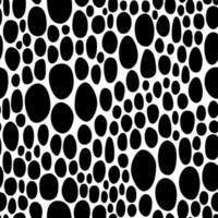 sömlösa mönster med svarta cirklar vektor