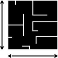 plan ikon i svart och vit Färg. vektor