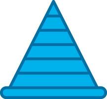 Pyramidenvektor-Icon-Design vektor
