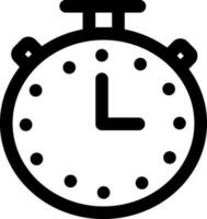 Alarm Uhr Symbol im Linie Kunst. vektor