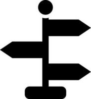 tecken styrelse ikon i svart Färg. vektor