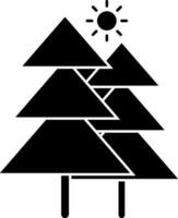 Vektor Illustration von Wald Symbol.