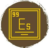Einsteinium Vektor Symbol Design