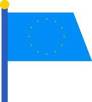 vektor illustration av europeisk flagga.