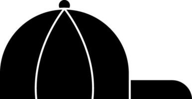 Deckel Symbol im schwarz und Weiß Farbe. vektor