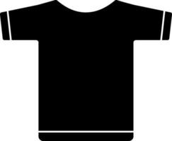 T-Shirt Symbol oder Symbol im schwarz und Weiß Farbe. vektor
