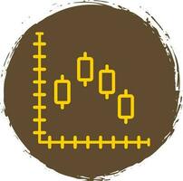 ljusstake Diagram vektor ikon design