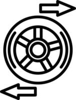 Rad Ausrichtung Vektor Symbol Design