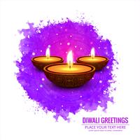 Elegant Glad Diwali dekorativa färgstarka bakgrund vektor