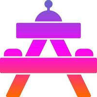 Picknick Tabelle Vektor Symbol Design