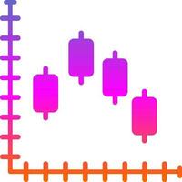 ljusstake Diagram vektor ikon design