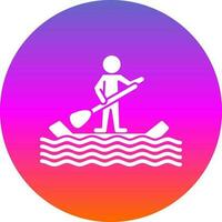 Paddel Surfen Vektor Symbol Design