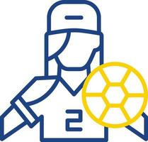 Fußballspieler-Vektor-Icon-Design vektor