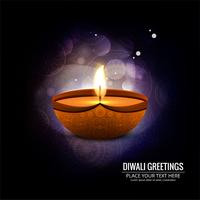 Glad diwali diya oljelampa festival bakgrunds illustration vektor