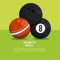uppsättning sport bollar ikoner vektor