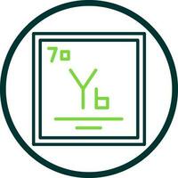 ytterbium vektor ikon design