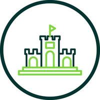 Sand Schloss Vektor Symbol Design