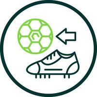 Fußballschuhe Vektor-Icon-Design vektor