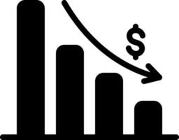 solide Symbol zum Analytik vektor