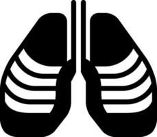 solide Symbol zum Thorax vektor