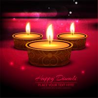 Glad diwali diya oljelampa festival bakgrunds illustration vektor