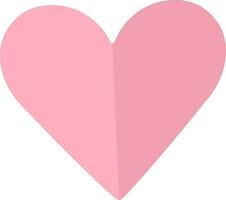 rosa papper skära kärlek hjärta för inbjudan kort. vektor