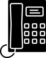 telefon ikon i svart och vit Färg. vektor