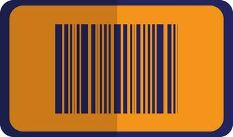 Illustration von ein Barcode im Blau und Gelb Farbe. vektor
