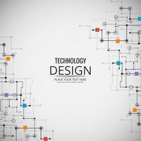 Abstrakte Technologiehintergrund-Designillustration