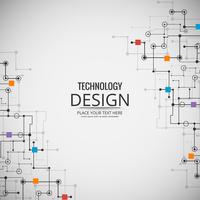 Sammanfattning teknik bakgrundsdesign illustration vektor