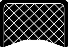 Fußball Netz Symbol im schwarz und Weiß Farbe. vektor