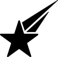 Schießen Star Symbol im eben Stil. vektor