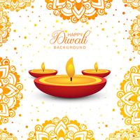 Dekorativ Glad Diwali bakgrunds vektor
