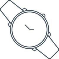 linjär stil armbandsur ikon eller symbol. vektor
