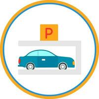 Parkplatz-Vektor-Icon-Design vektor