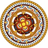 schön künstlerisch Blumen- Mandala Design. vektor