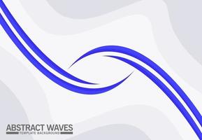 abstrakter blauer Wellenhintergrund vektor