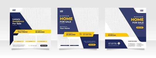 Home Sale Social Media Post Banner Vorlage vektor