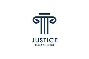 advokat logotyp med abstrakt begrepp modern design vektor