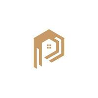 Brief p Logo Idee mit modern kreativ Gebäude Konzept vektor