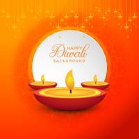 Dekorativa Happy Diwali festival bakgrund vektor