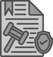 Vektor-Icon-Design für Rechtsdokumente vektor