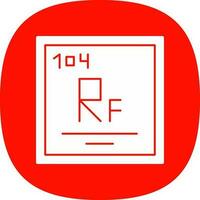 rutherfordium vektor ikon design