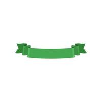 glänzend Grün Band mit Raum zum Ihre Botschaft. vektor
