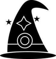 Illustration von Hexe Hut Symbol. vektor