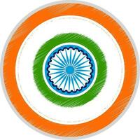 märka för indisk oberoende dag och republik dag. vektor